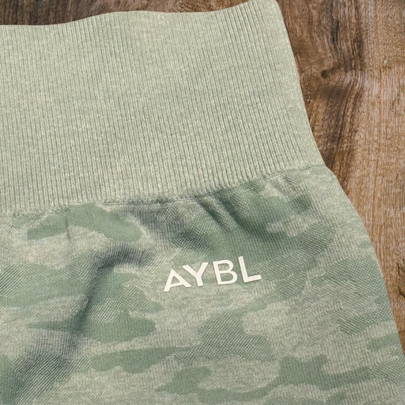 AYBL Camo Seamless Leggings Sage Green High Waist Women’s Small - Picture 6 of 9